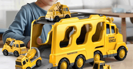 construction trucks set