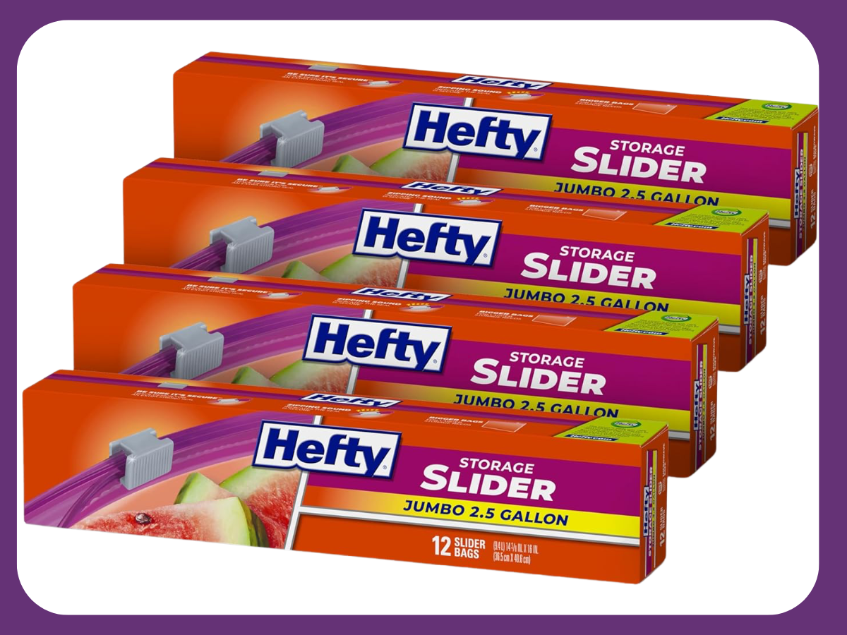 hefty slider bag
