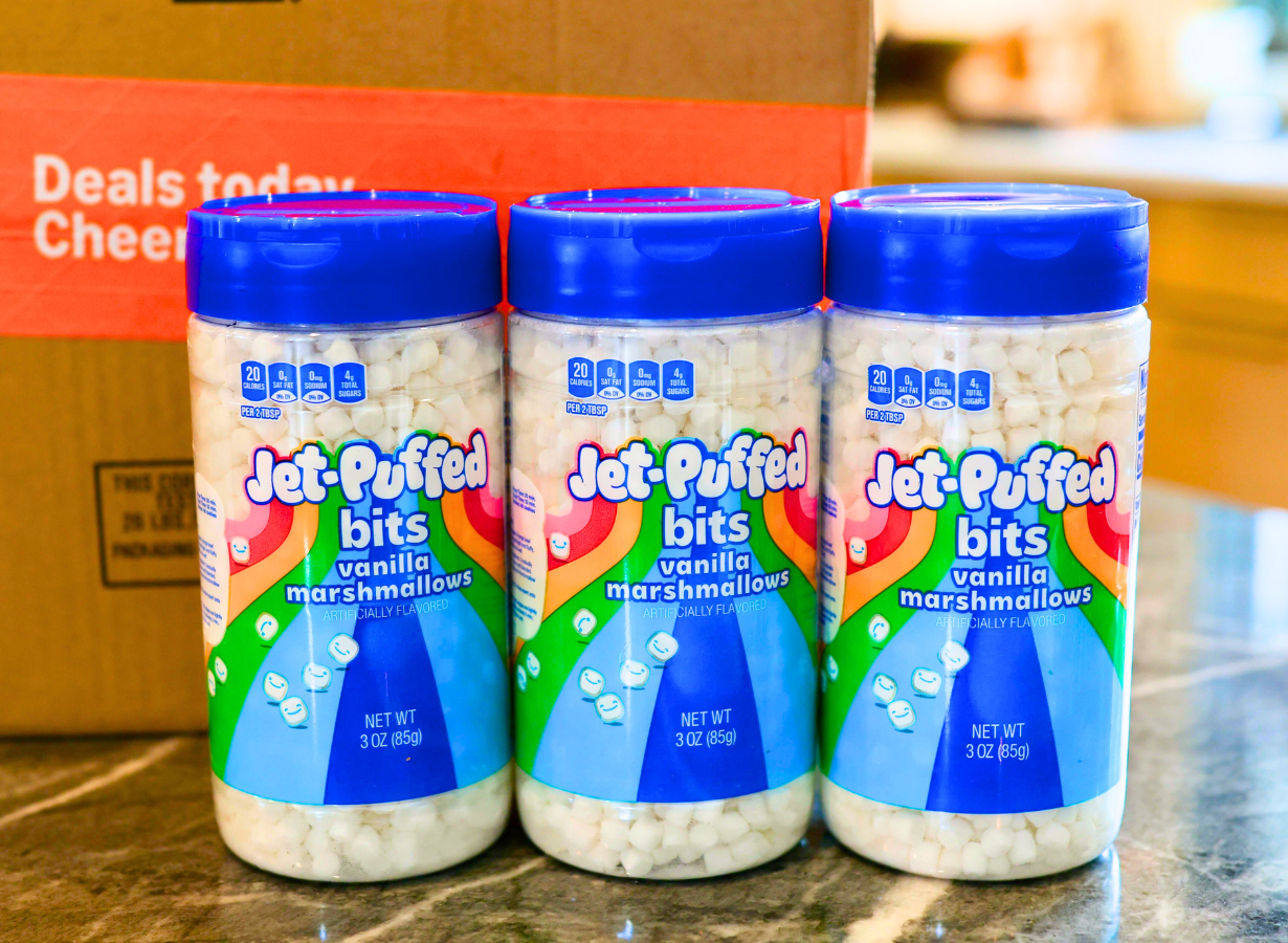 jet puffed bits vanilla marshmallows shaker