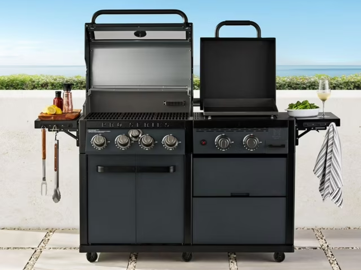 members mark combo grill grill flat top combo