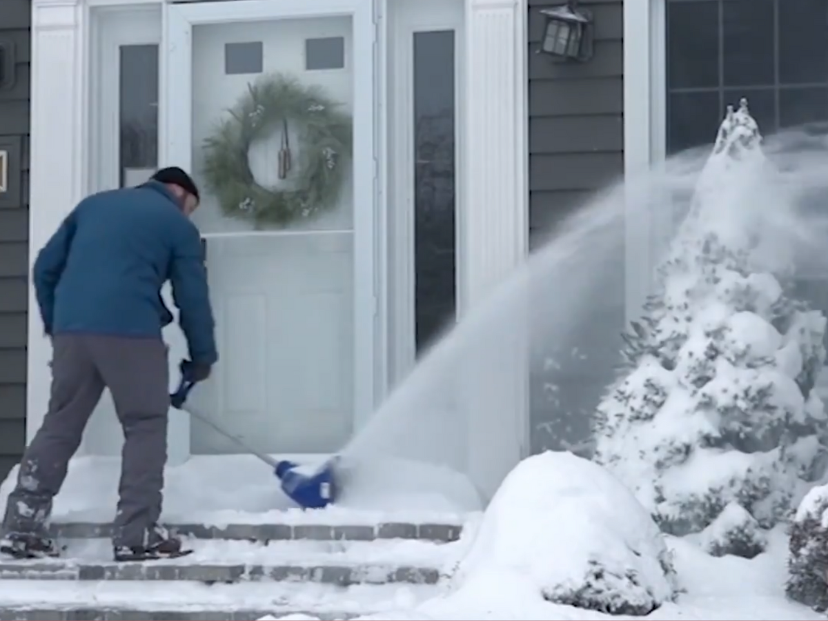 snow joe snow thrower electric snow shovel