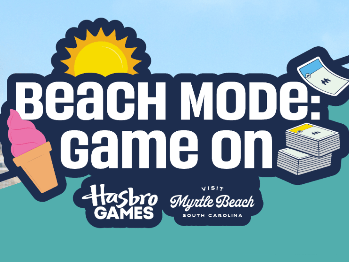2 Winners get a Trip Package in the 2026 Visit Myrtle Beach & Hasbro Games Sweepstakes!