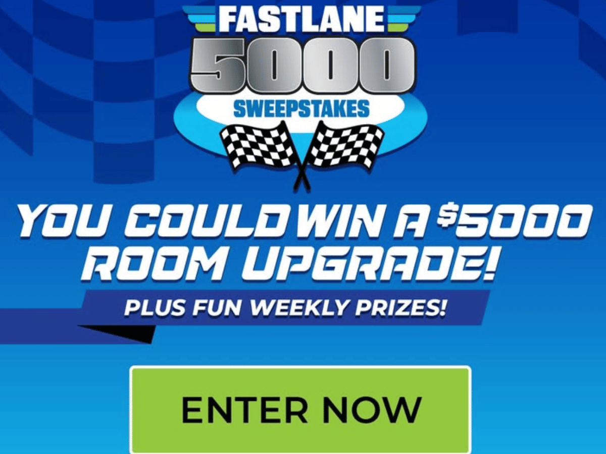 The Aaron’s “Fastlane 5000” Sweepstakes! 7 Winners!