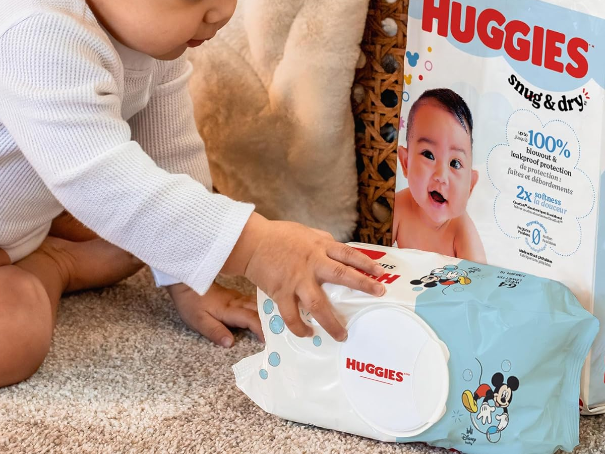 Huggies Simply Clean Unscented Baby Diaper Wipes
