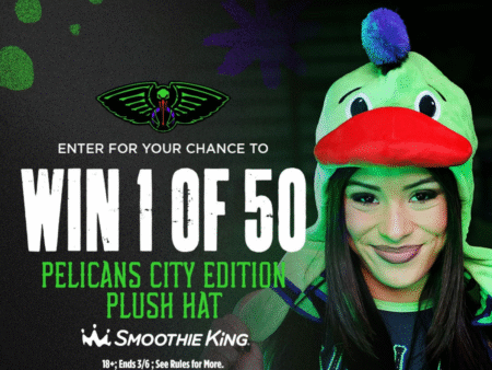 Pelicans City Edition Plush Hat Giveaway