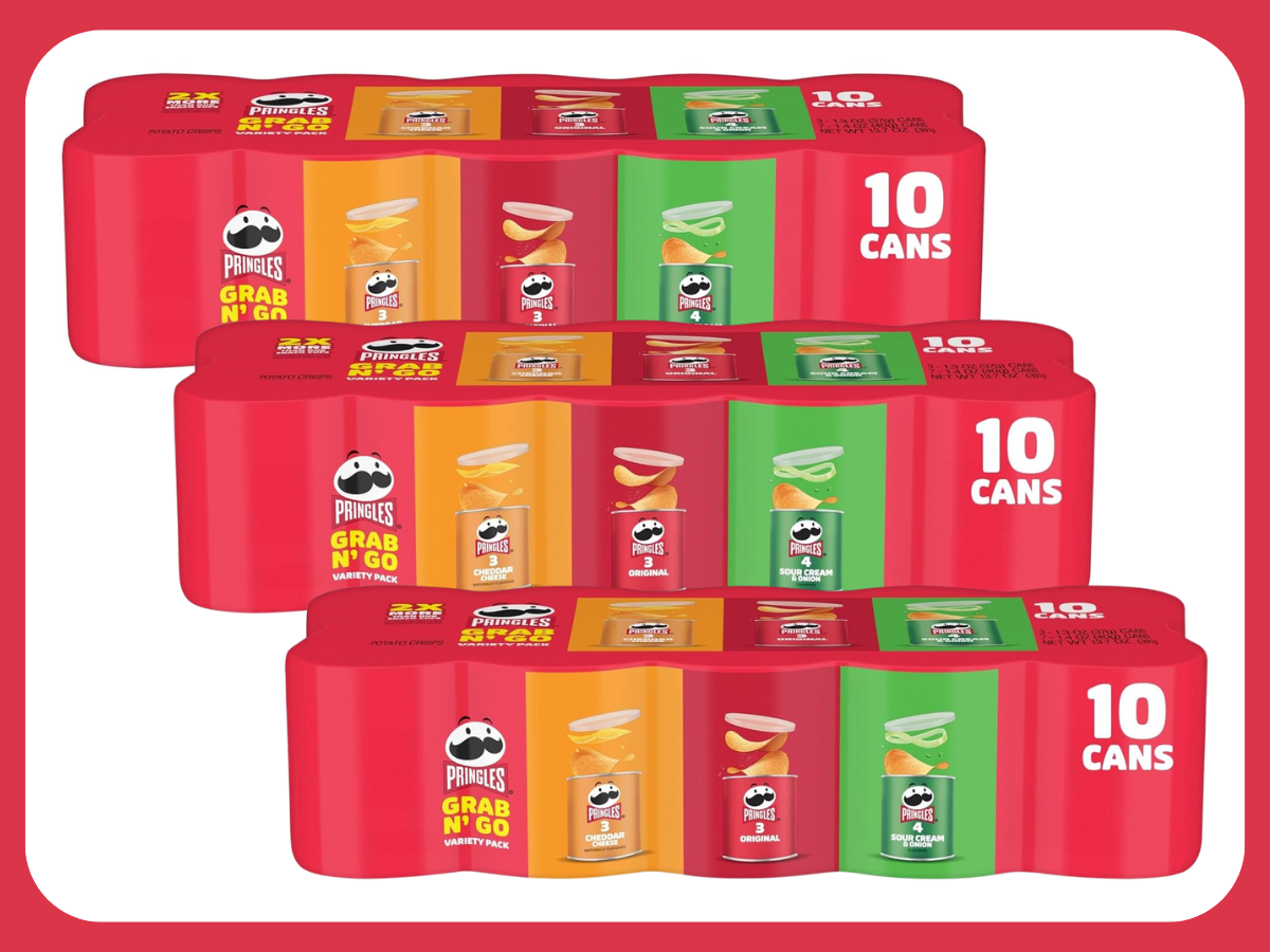 grab and go cans pringles chips