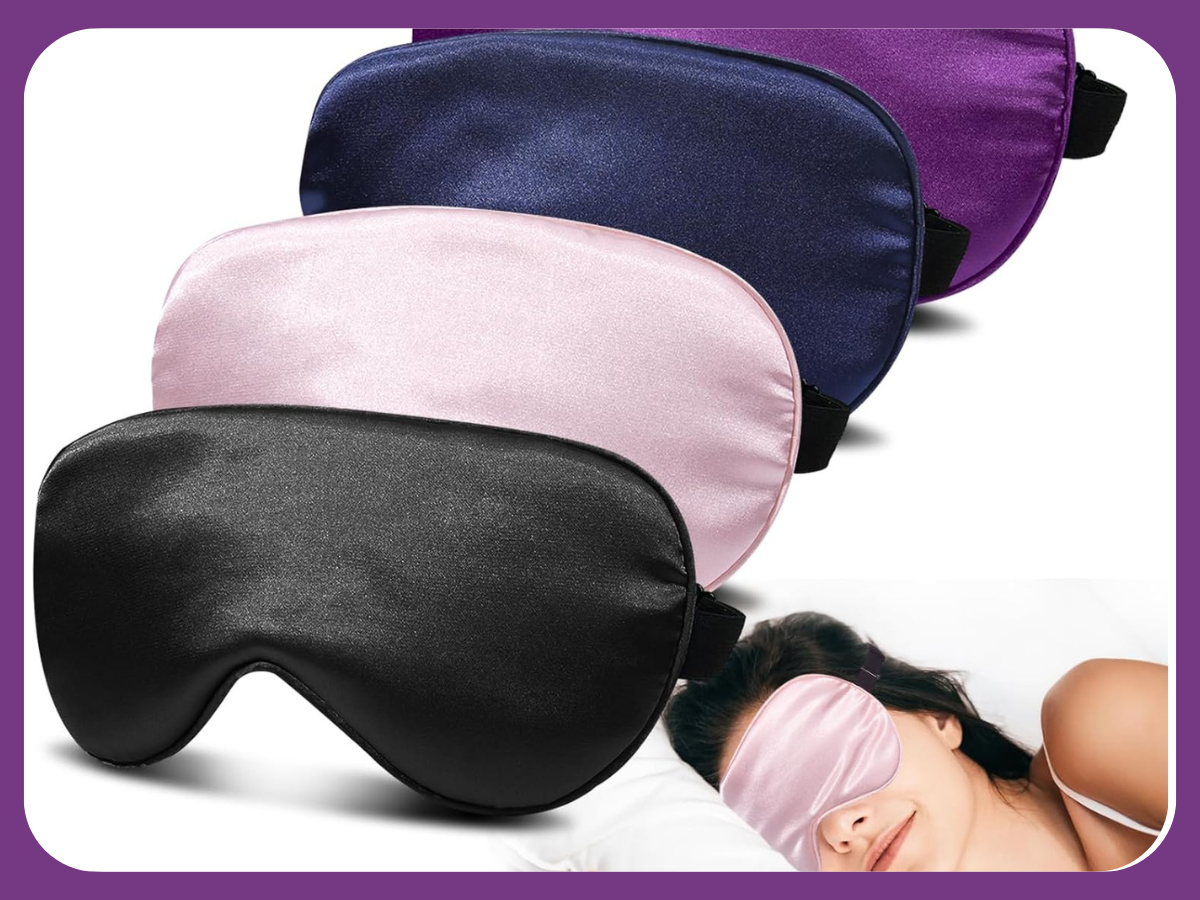 JroyJoy 4 Pack Silk Sleep Mask