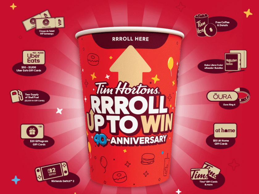 Tim Hortons 2026 Roll Up to Win Instant Win Game