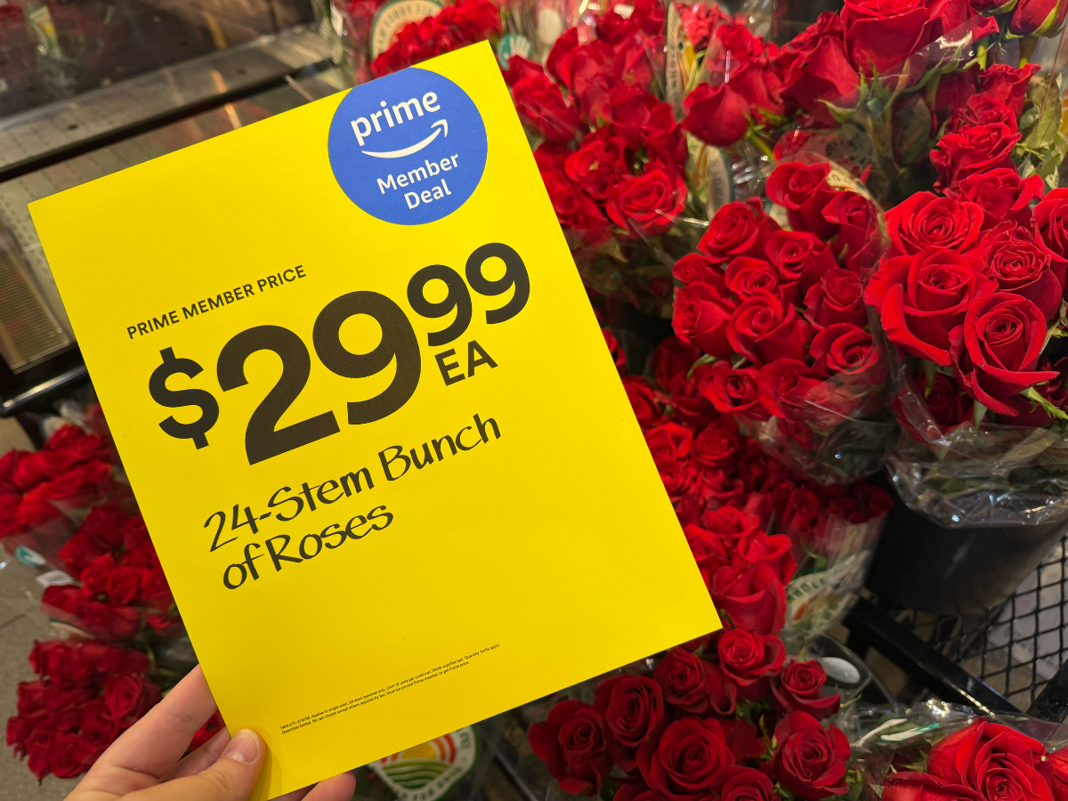 Whole Foods 24 Stem Bunch of Roses for $29 99