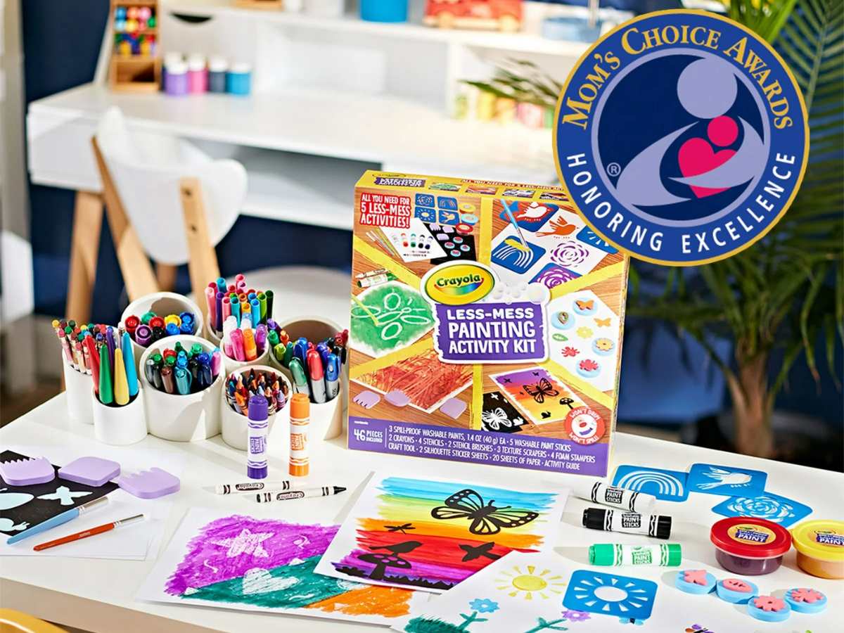 crayola less mess painting kit painting kit