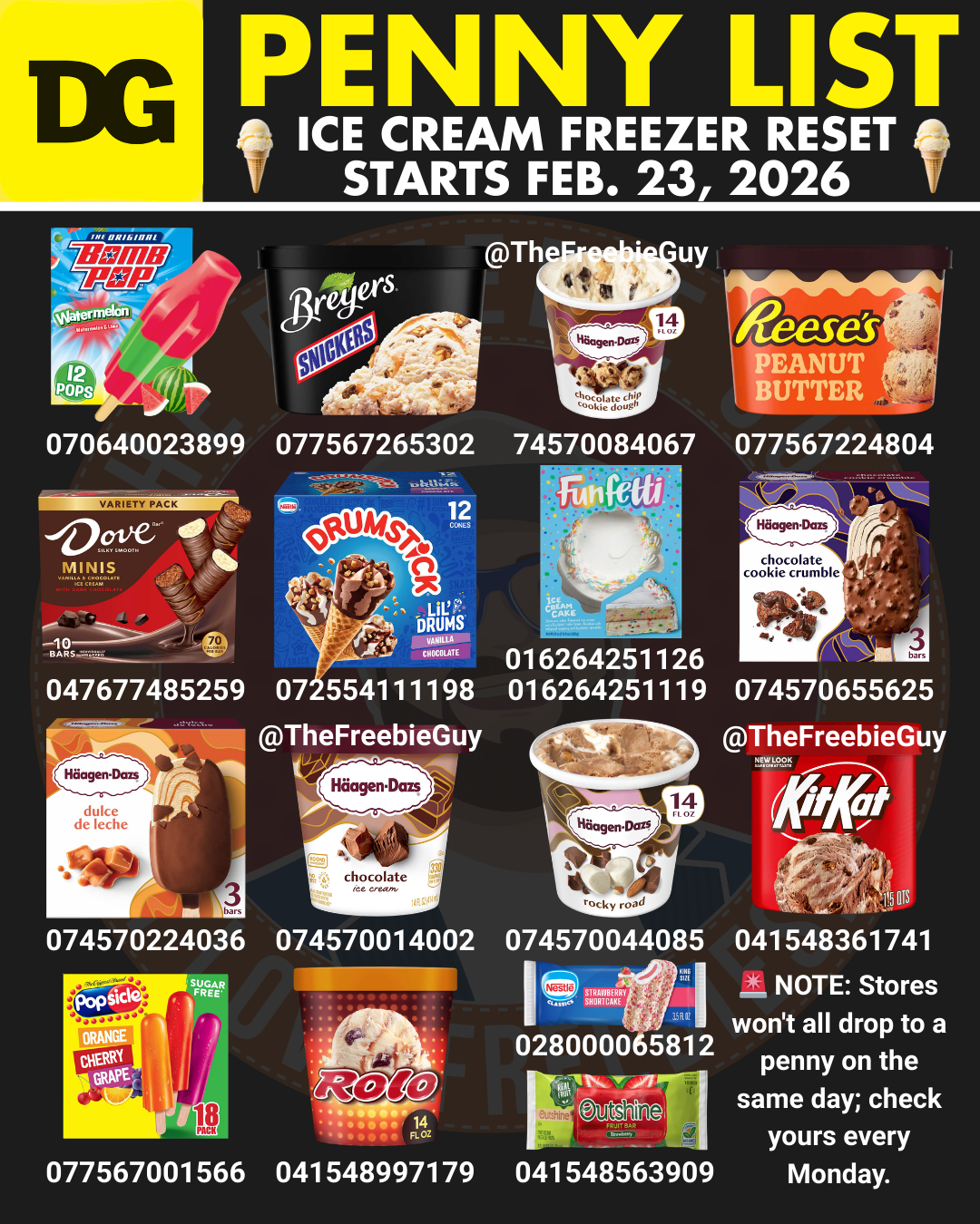 Dollar General Penny List for February 23, 2026