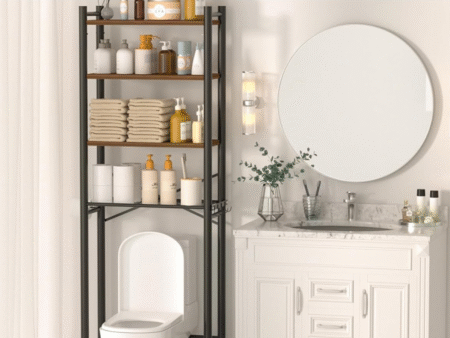 over the toilet storage rack