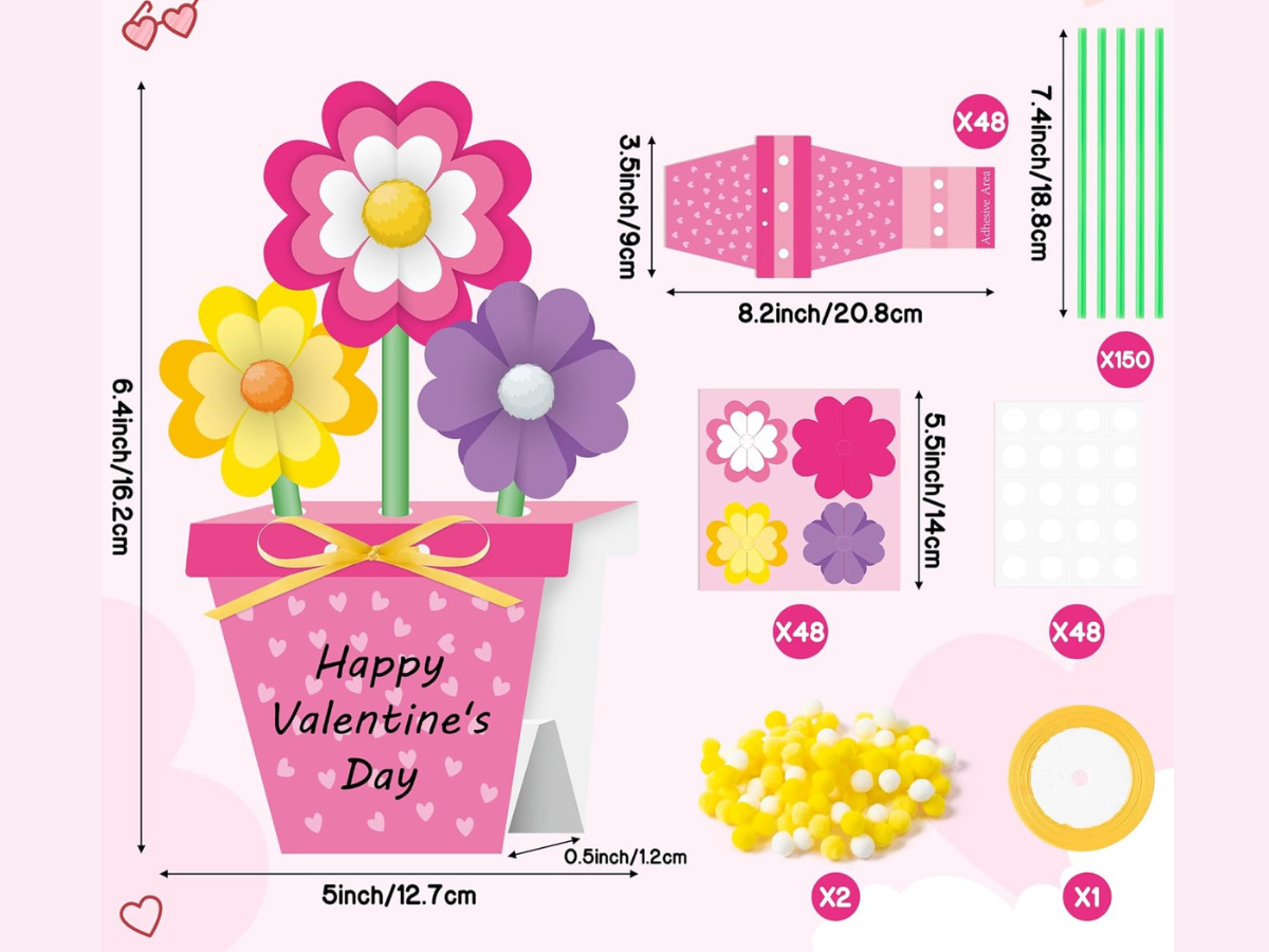 valentine day flower kit