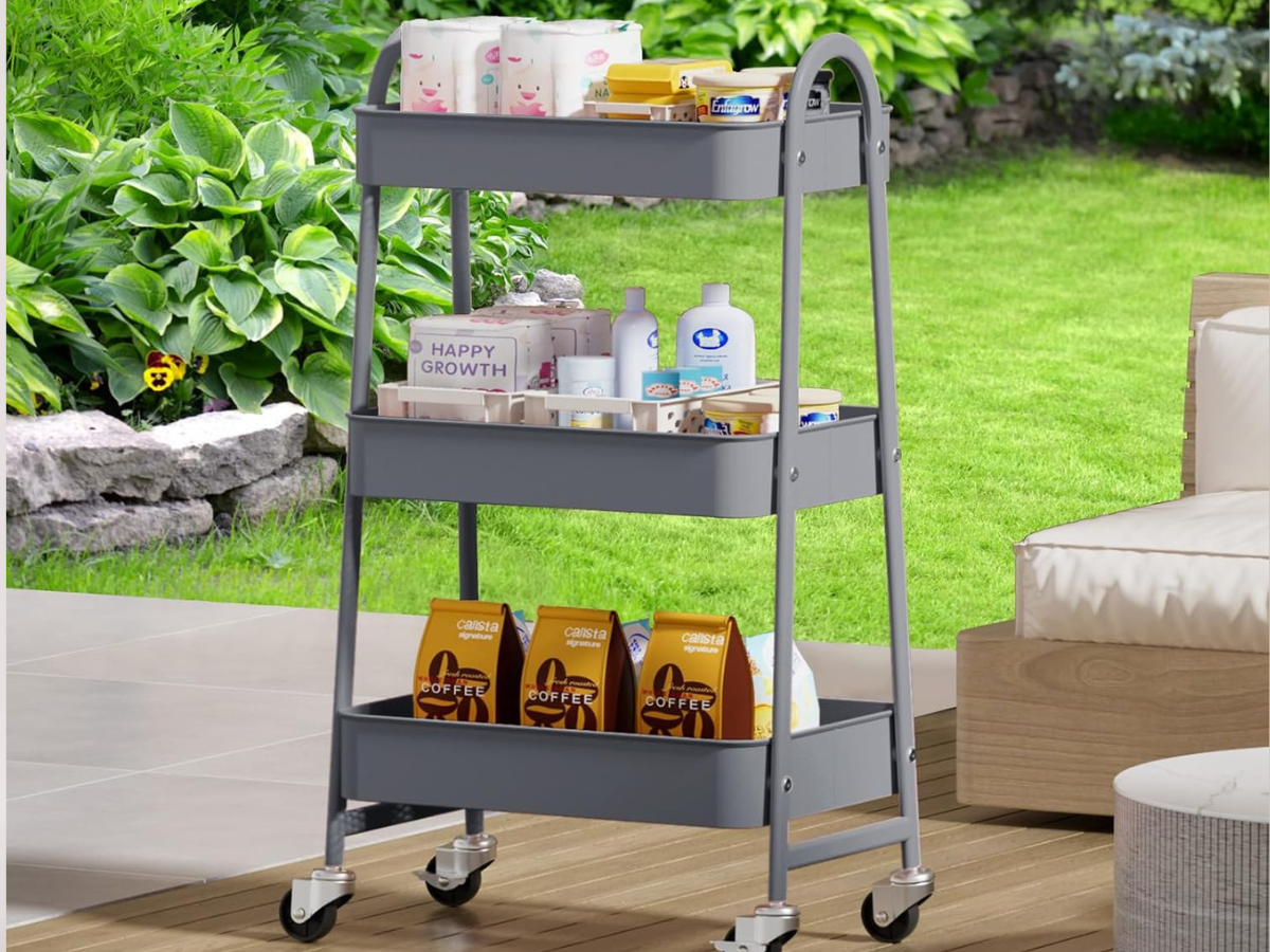 3 tier rolling cart