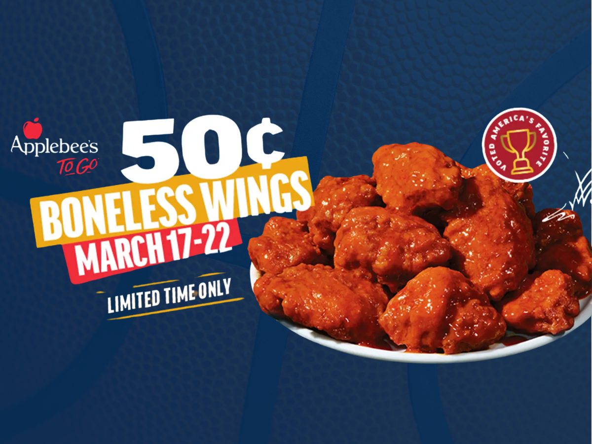 50 Cent Boneless Wings Deal at Applebee's