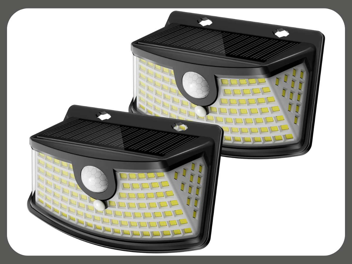 Aootek New Solar Motion Sensor Lights 2 Pack Aootek New Solar Motion Sensor Lights 2 Pack