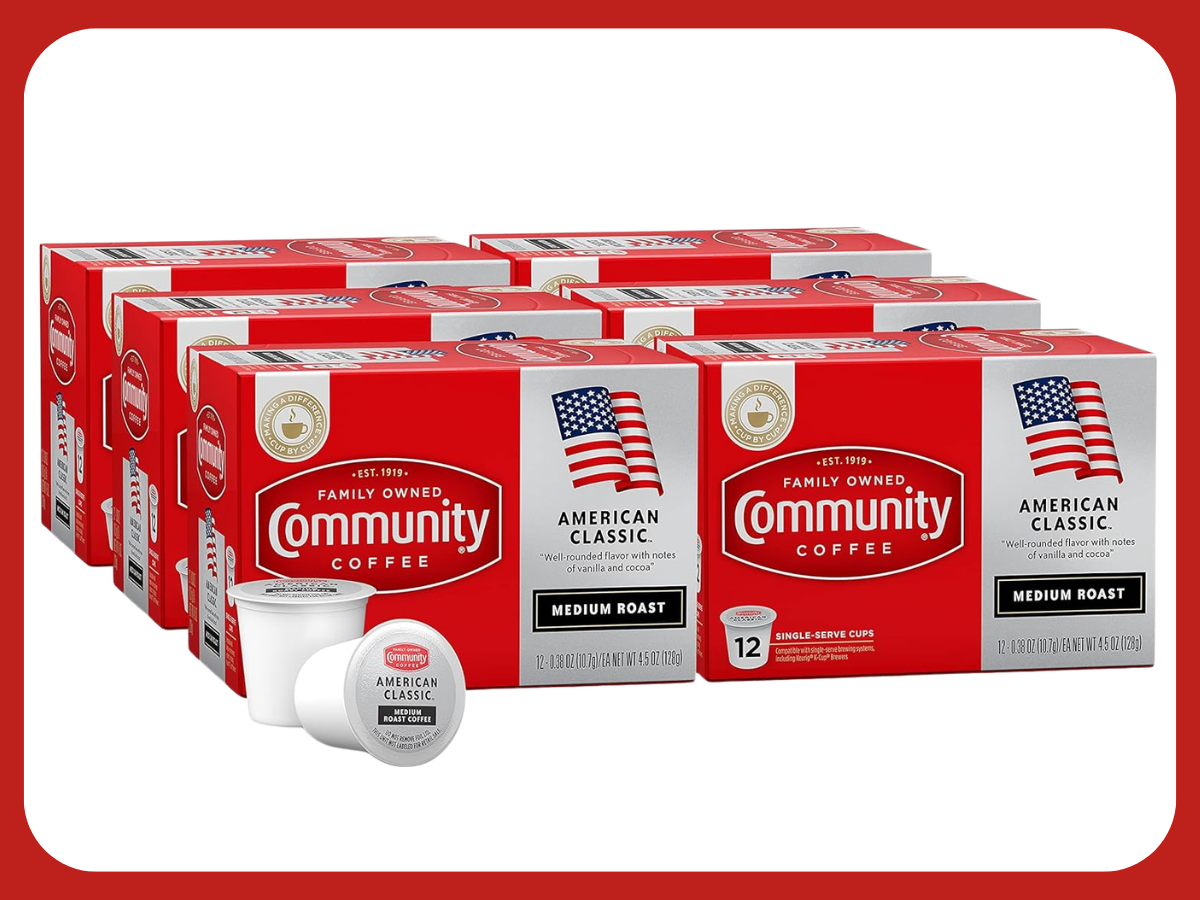 Community Coffee American Classic 72 Count Coffee Pods