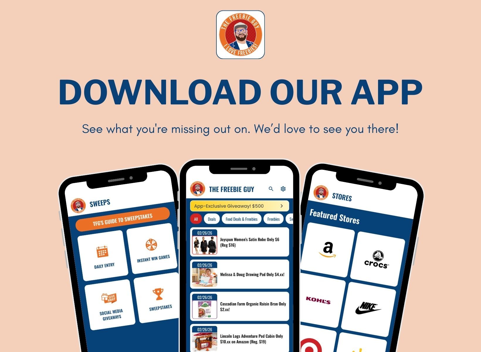 DOWNLOAD OUR APP See what you're missing out on. We'd love to see you there!