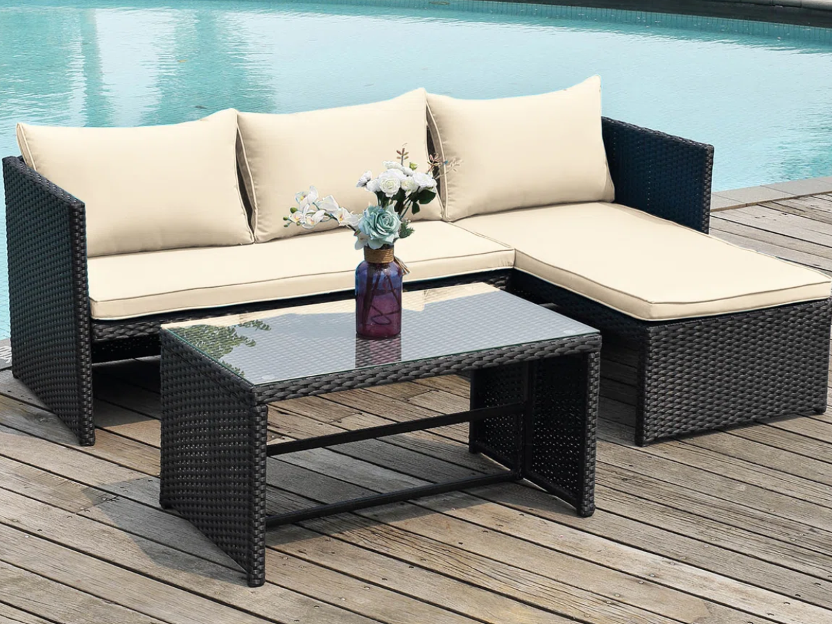 Ebern Designs Wicker Patio Sets