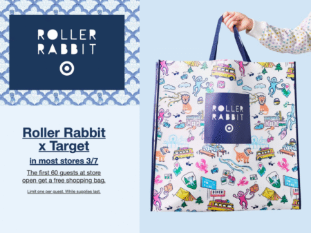 FREE Roller Rabbit Shopping Bag at Target on March 7th!