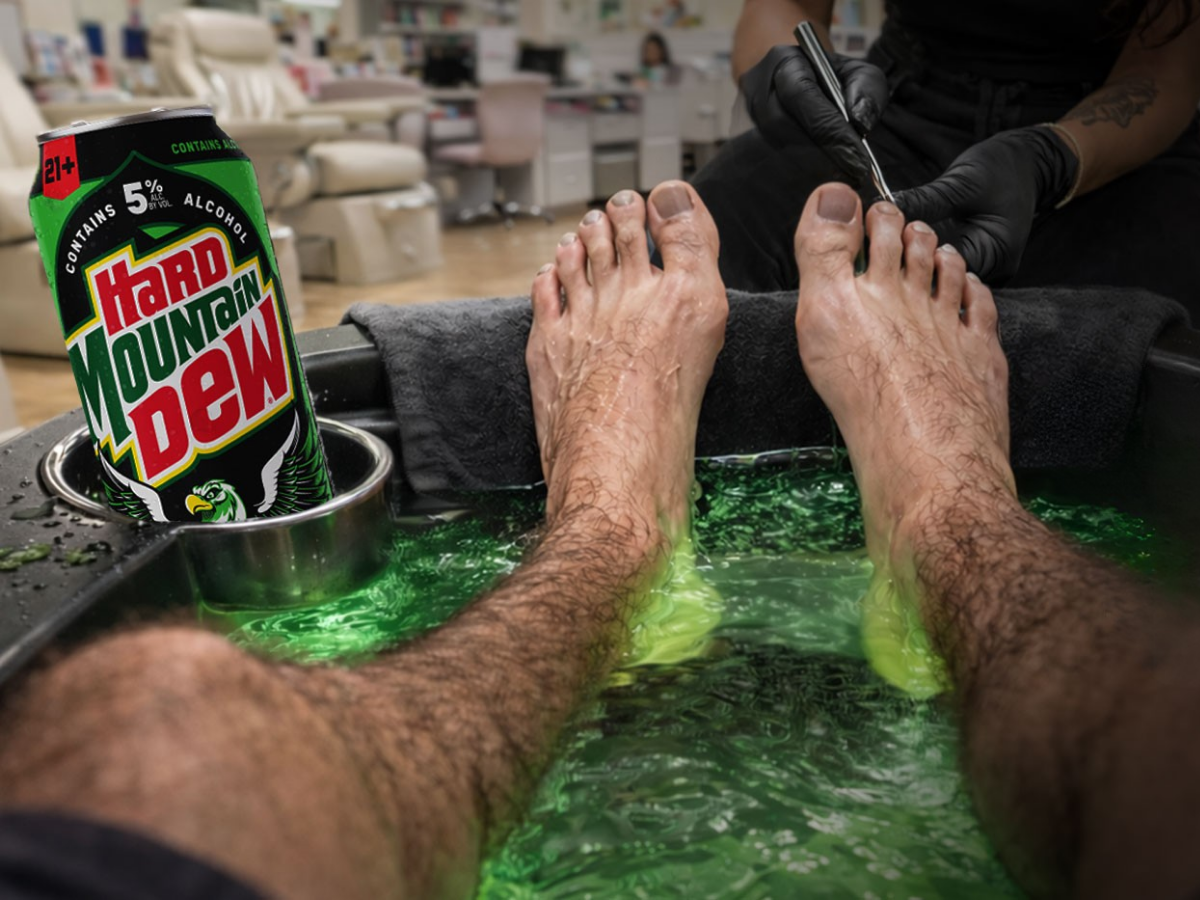Free Pedi from Hard Mountain Dew Free Pedi from Hard Mountain Dew