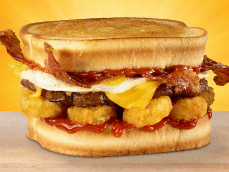 Frisco Breakfast Burger combo at Hardee's