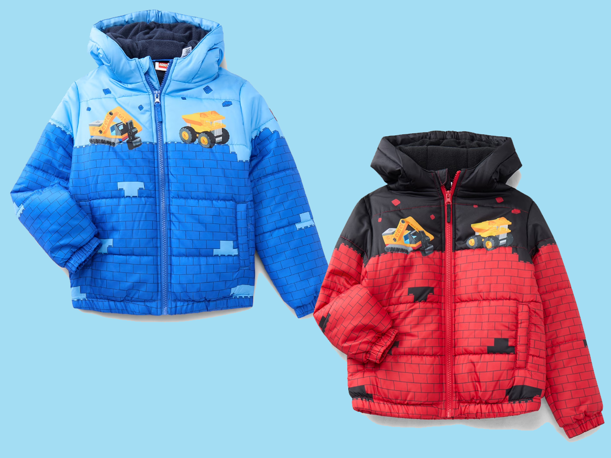 LEGO Toddler Boys Lego Bricks Puffer Jacket