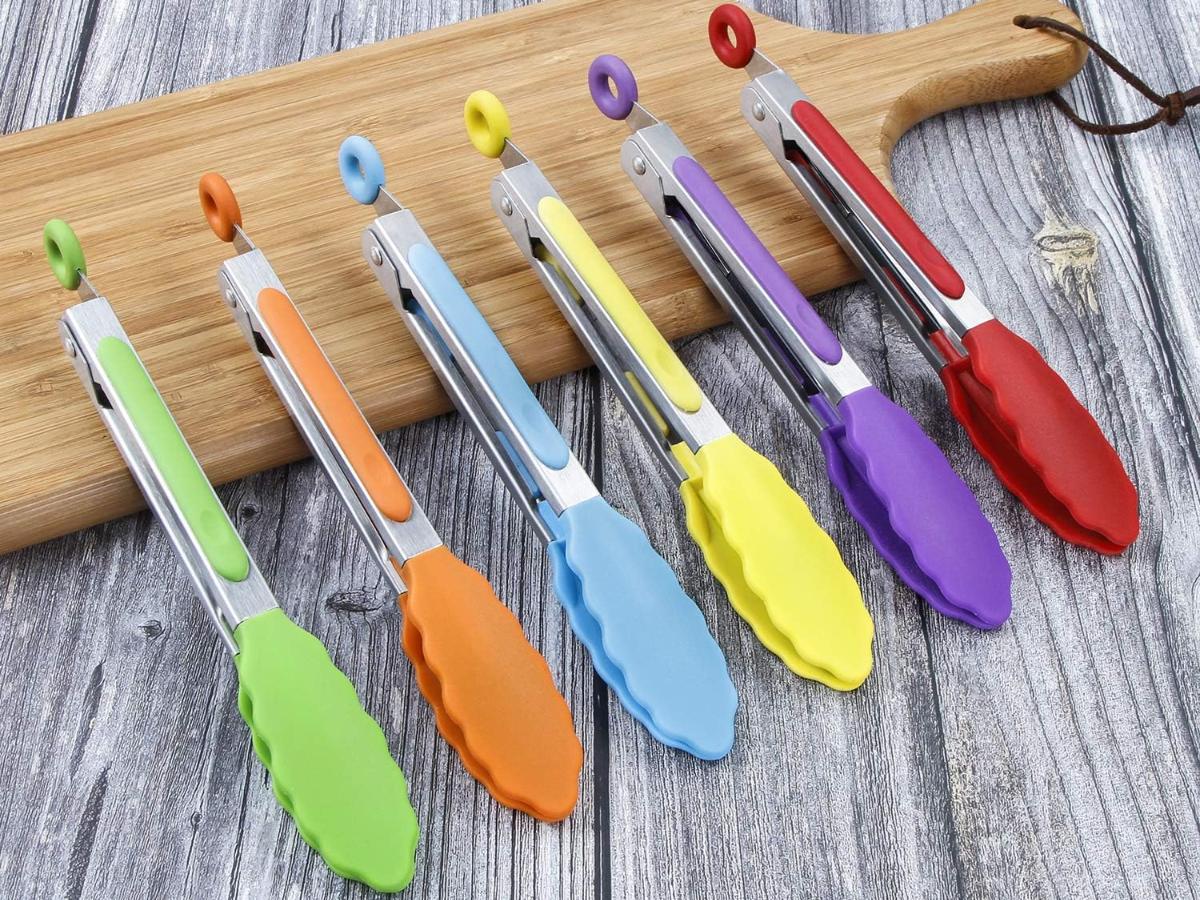 MSY BIGSUNNY Kitchen Food Tongs Set of 6
