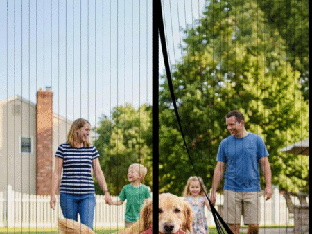 Magnetic screen door