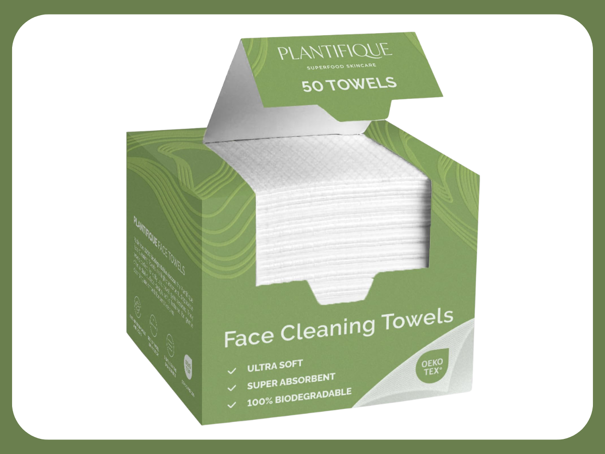 PLANTIFIQUE Disposable Face Towels XL 50 Count (1)