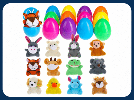 Plush easter eggs