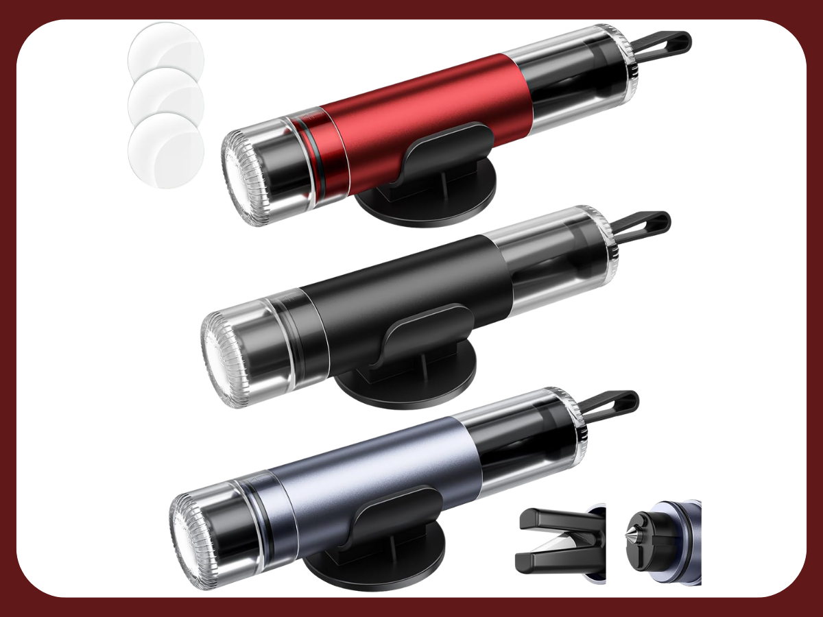 SKINNYON 3 Pack Car Safety Hammer Seatbelt Cutter