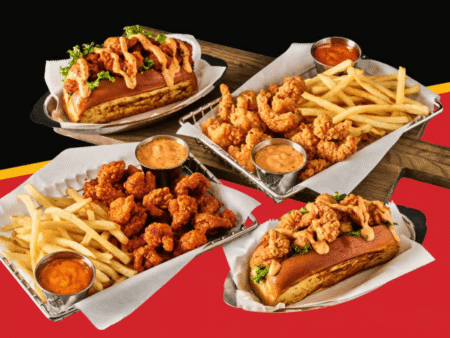 Smashburger Shrimp Roll plus Shrimp Basket