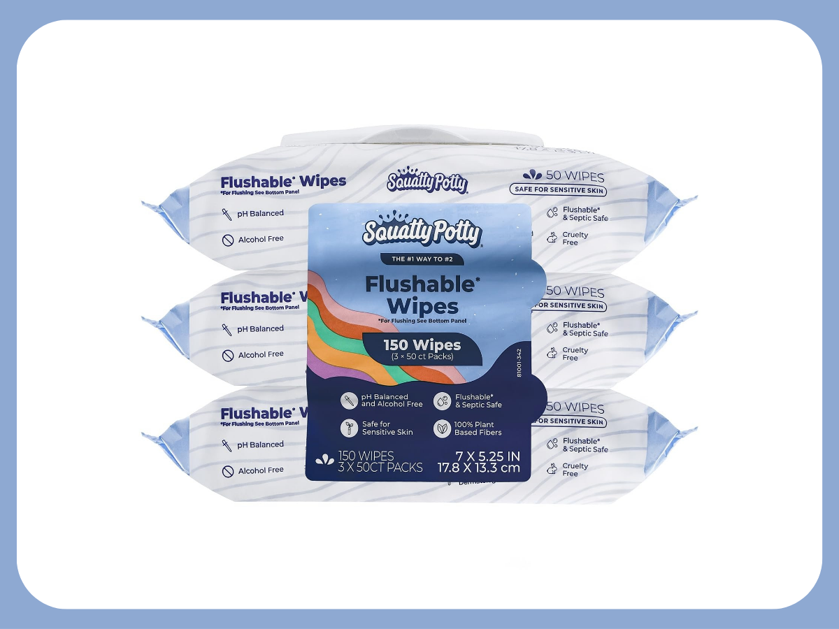 Squatty Potty Flushable Wipes 