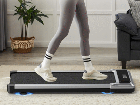 Sweetcrispy Compact Treadmill for Small Spaces Quiet Under Desk Walking Pad Slim Portable Design for Home Office Workouts Easy to Store Ideal for Apartments and Work from Home Fitness