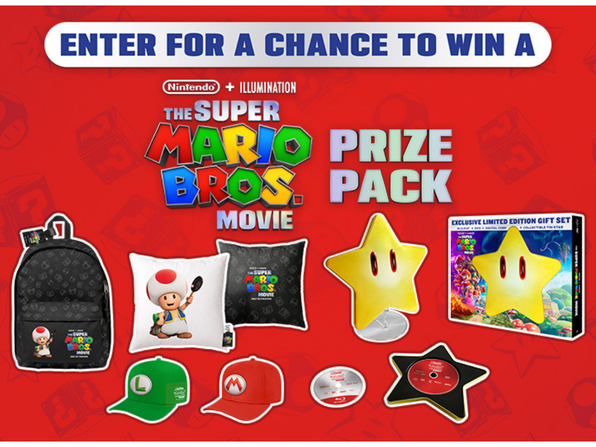 Universal at Home Super Mario Bros Power Up Sweepstakes