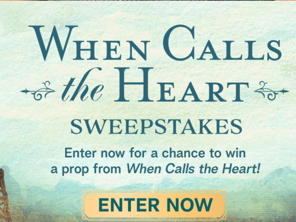 11 Winners get a Prop in Hallmark Channel’s When Calls the Heart Sweepstakes