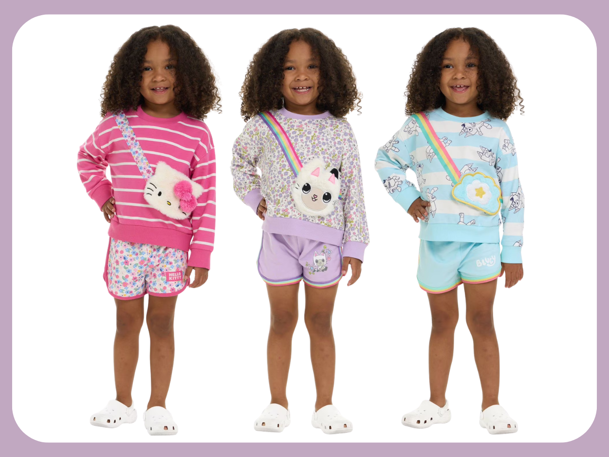 character sweatshirts shorts sets sams club for girls