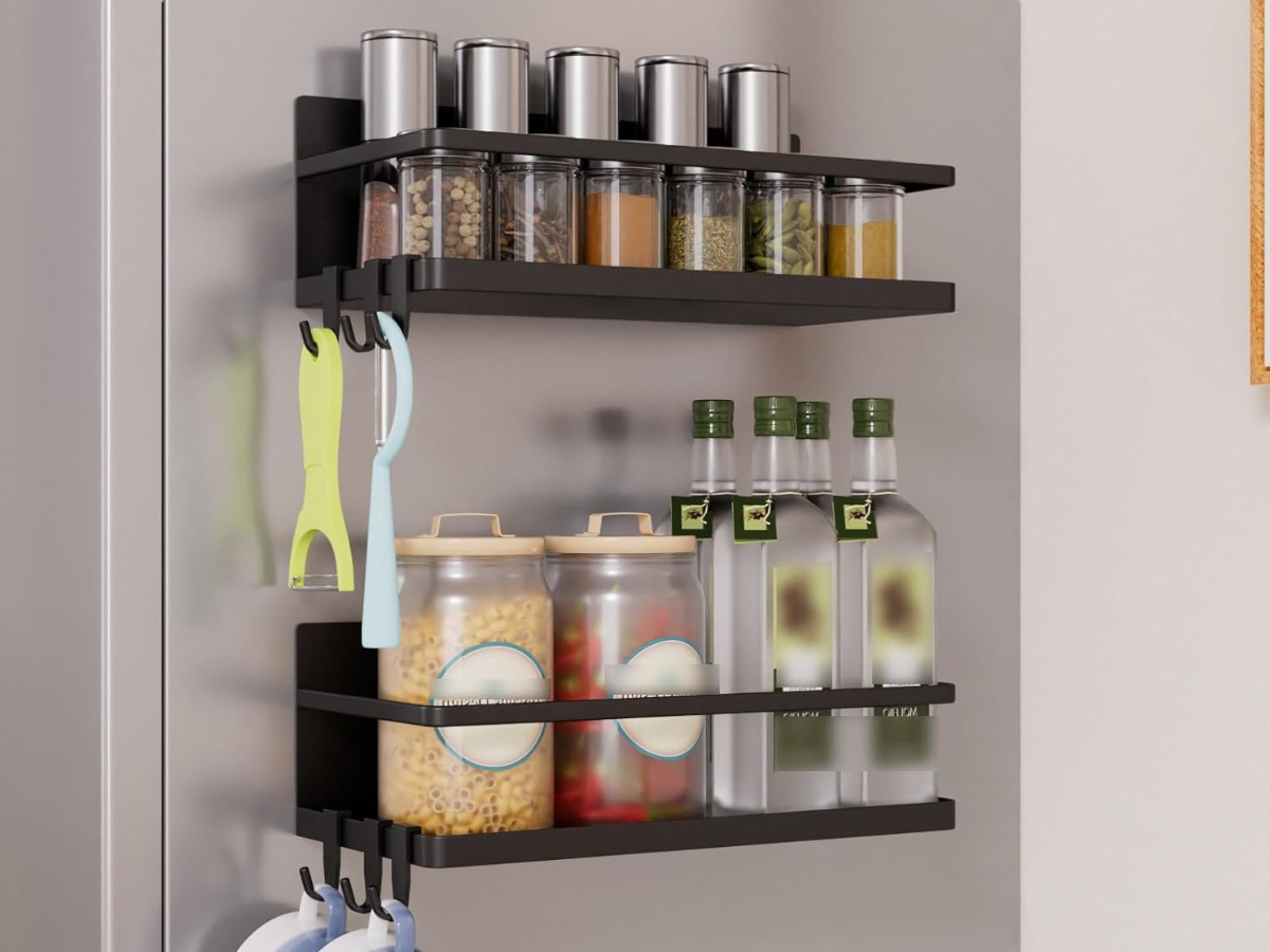 magnetic fridge shelf