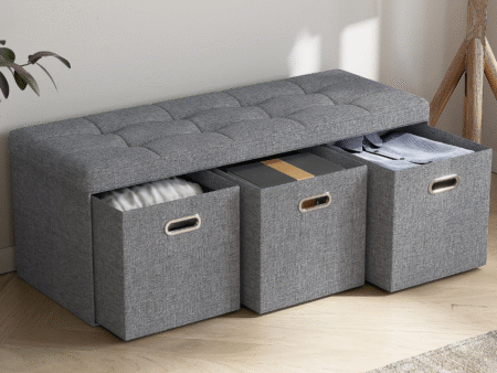 ornavo home foldable storage ottoman
