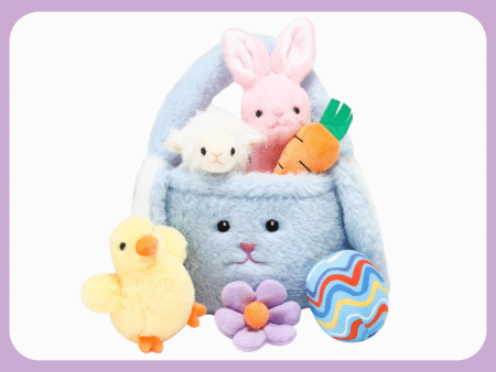 plush easter basket