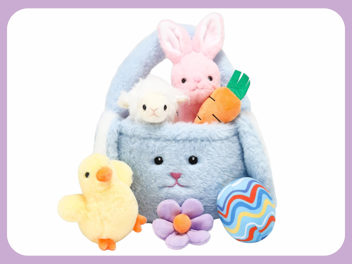 plush easter basket plush easter basket