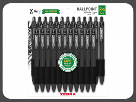 zebra black ballpoint pen