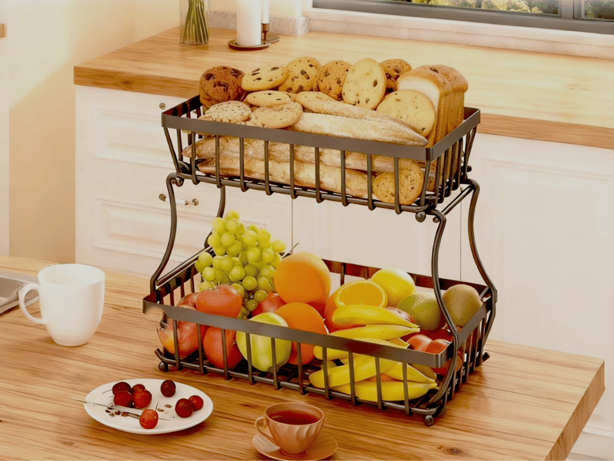 2 tier fruit basket