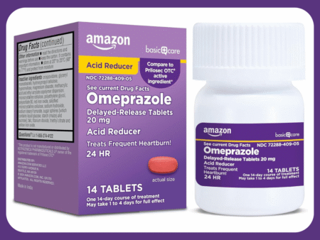 Amazon Basic Care Omeprazole Delayed Release Tablets