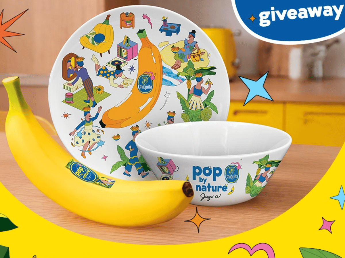 Chiquita Banana Pop Art Plate set