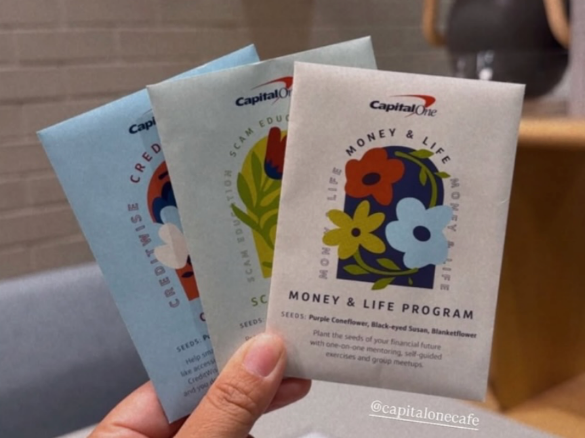 Free Flower Seeds at Capital One Cafes Free Flower Seeds at Capital One Cafes