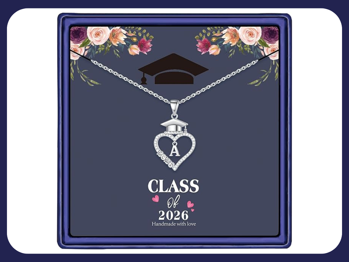 GRADUATION INITIAL NECKLACE