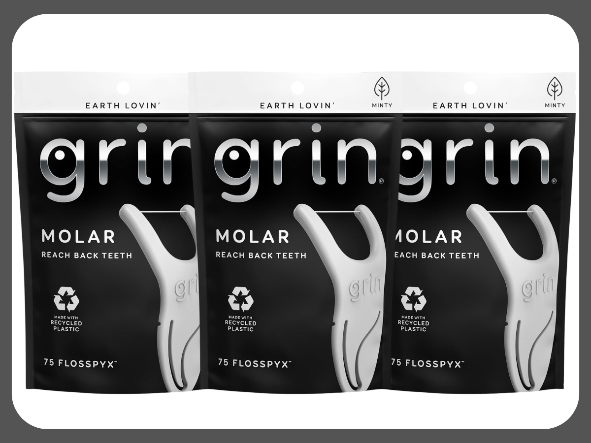 GRIN Molar Flosspyx Floss Picks