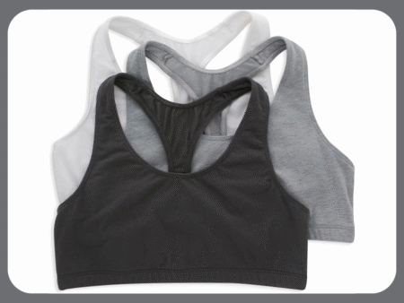 Hanes Women's Racerback Cotton T Back Bralette